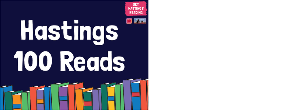 Hastings 100 reads banner left
