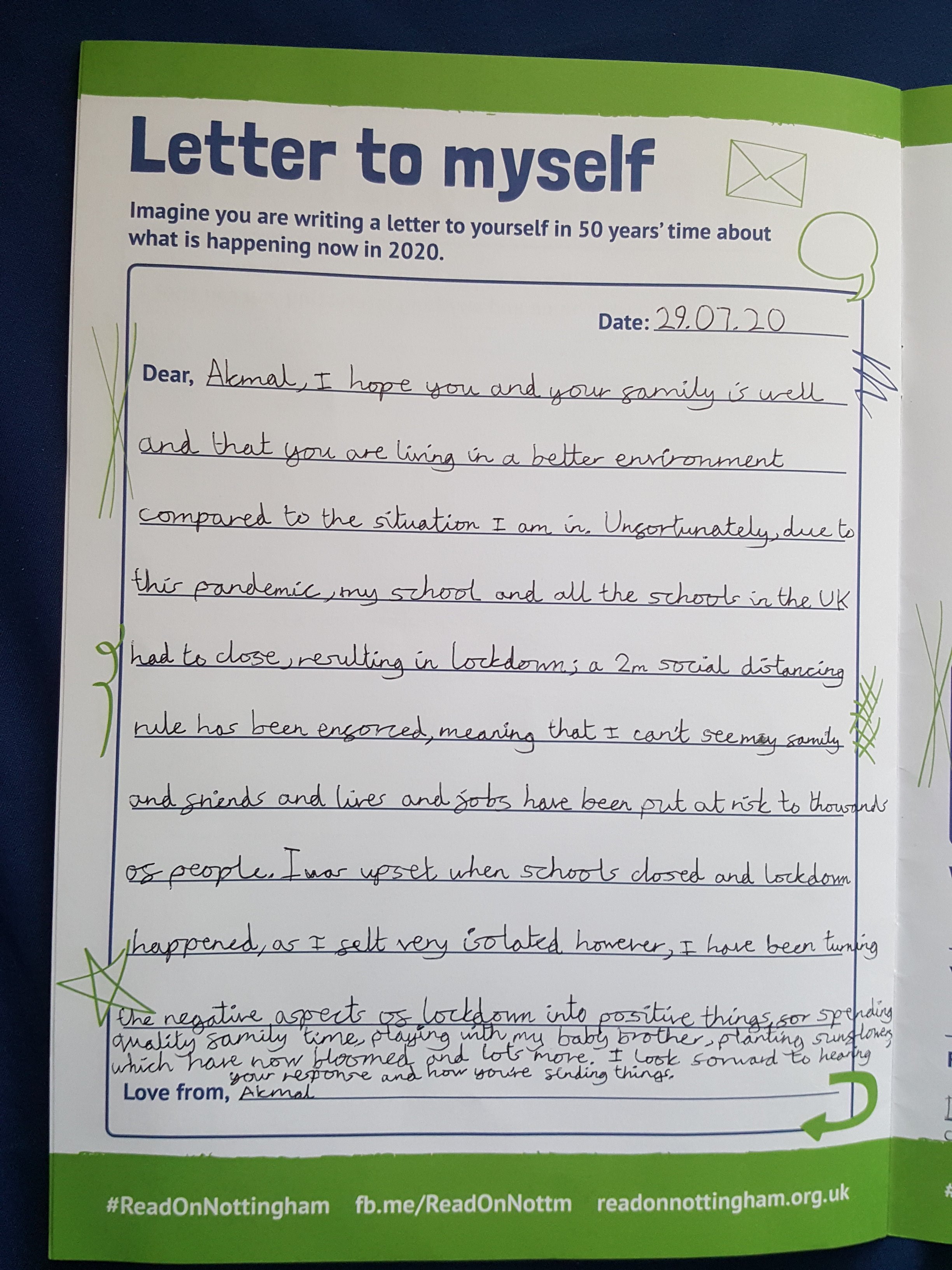 Nottingham's 'Letter to myself' gallery | National ...