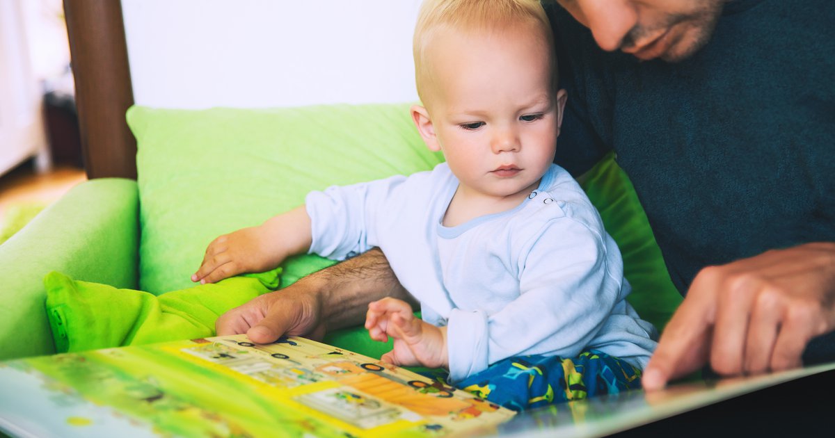 dad reading bedtime story