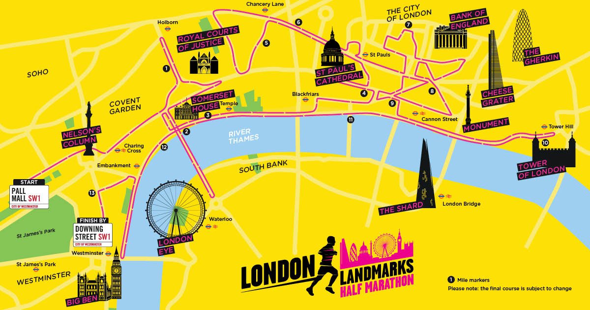 London Landmarks Half Marathon 2024 National Literacy Trust