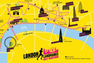 London Landmarks route map