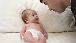 father with baby