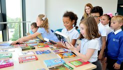 Pupils choose brand new books to take home at Orbital Shopping, Swindon.jpg