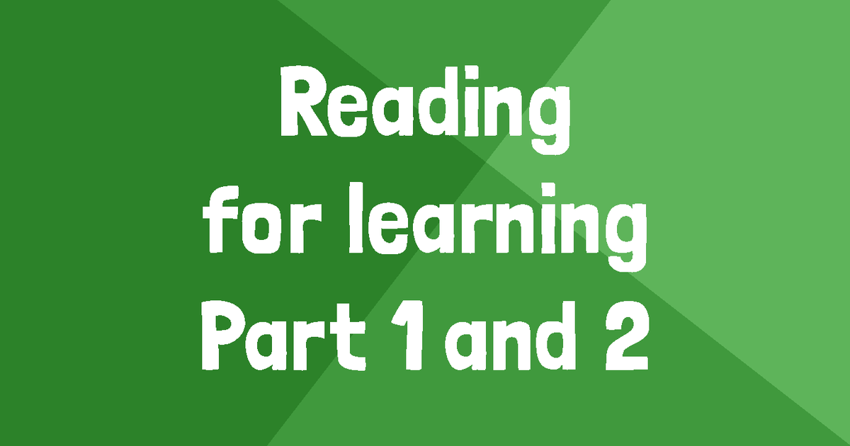 Reading for Learning Secondary Online CPD National Literacy Trust