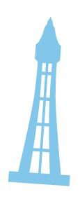 Blackpool tower illustration