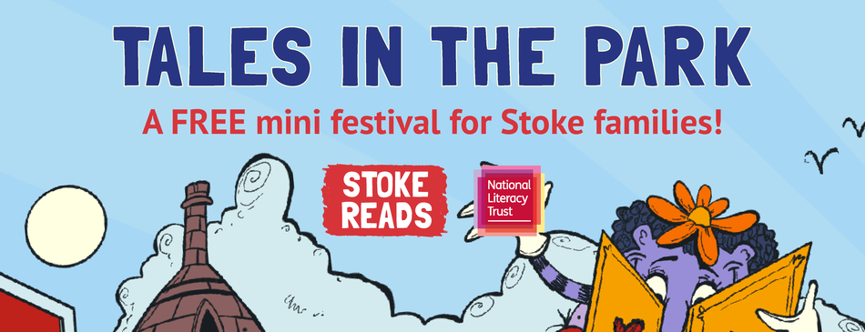 Tales in the Park, Stoke Reads web banner